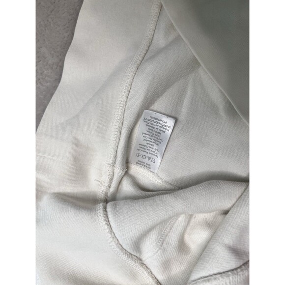 Everlane Textured Cotton 1/2 Zip Sweatshirt Mens Size Medium Ivory Office Golf - Picture 5 of 8